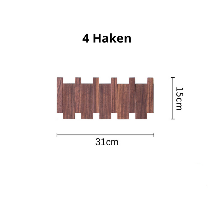HarmonyHook – Stilvolle verstellbare Wandgarderobe aus Holz