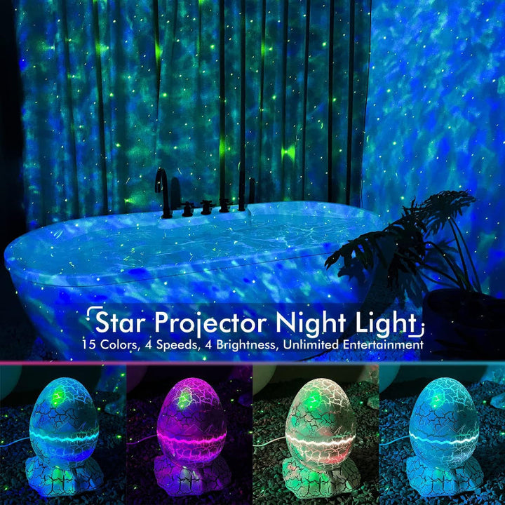 Skanto | 4-in-1 Sternen- und Galaxienprojektor mit Bluetooth-Lautsprecher