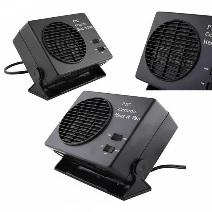 12V Keramischer Autoheizlüfter | 150W-300W | Tragbarer Scheibenenteiser mit automatischem Thermostat