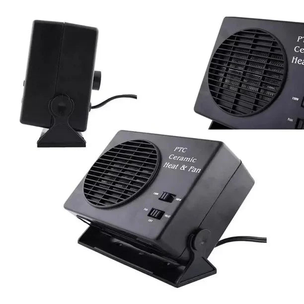 Skanto | 12V Keramik-Autoheizung | 150W-300W Tragbarer Ventilator mit automatischem Thermostat für den Wintereinsatz im Fahrzeug