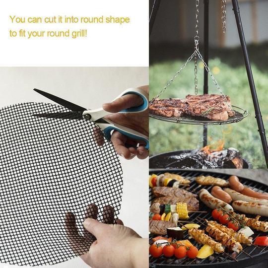 Skanto | Antihaft-BBQ-Grillmatte aus Teflon für wiederverwendbare Reinigung
