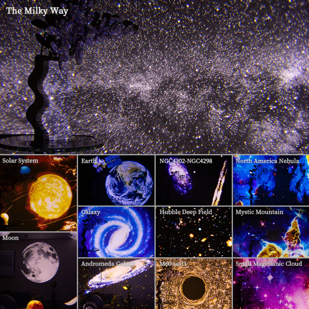 Skanto | Himmlische Träume: 360° Planetarium Galaxie-Projektor – Volle Raumabdeckung