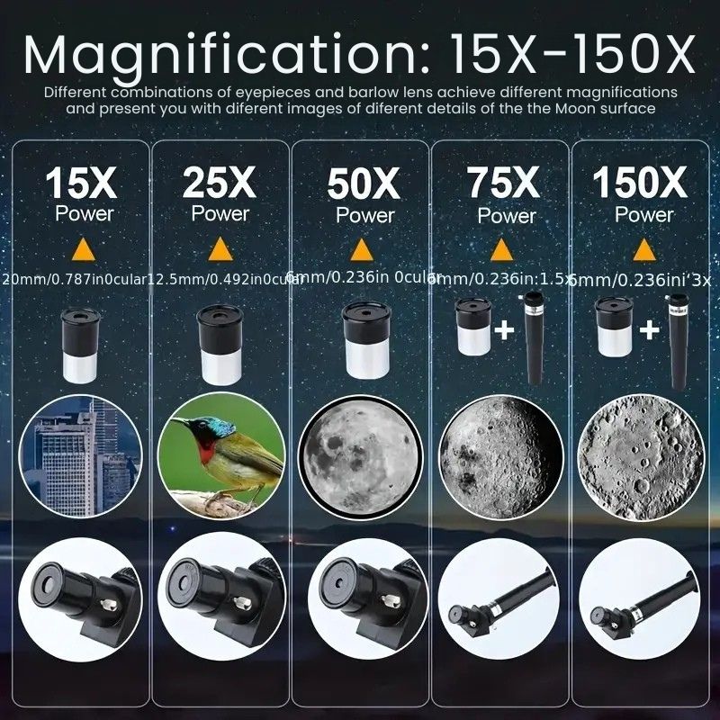 Skanto | Professionelles astronomisches Teleskop | 70mm Öffnung, 300mm Brennweite & einfacher Aufbau für Sternenbeobachtung und Naturerkundung