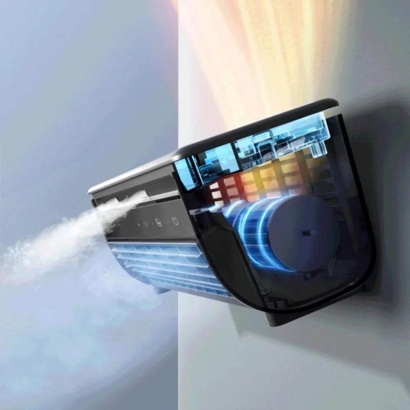 Skanto | AirWave – Tragbare, wiederaufladbare Klimaanlage mit 12 Stunden Akkulaufzeit