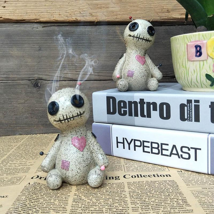Skanto Skanto | Voodoo-Puppe Kegel-Räuchergefäß, Räucherstäbchenhalter