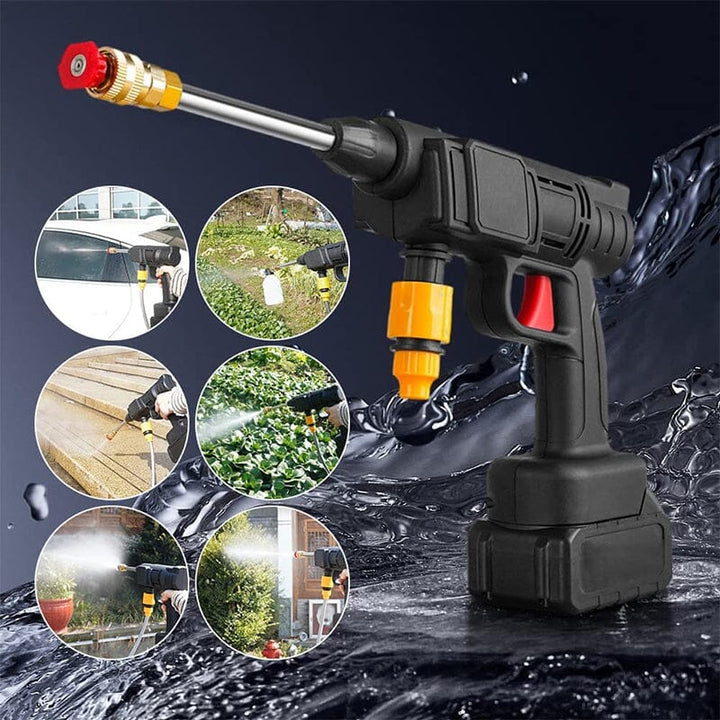 Skanto | Kabelloses tragbares Hochdruck-Spritzwasserpistolen-Set | Ideal zum Reinigen von Autos, Terrassen & Gartenmöbeln