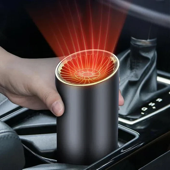 Skanto | Schnellheizender Becher-Autoheizung – Schnelles Heizen & Kühlen, 360 Grad drehbar, Plug and Play für Auto, SUV, Wohnmobil und LKW