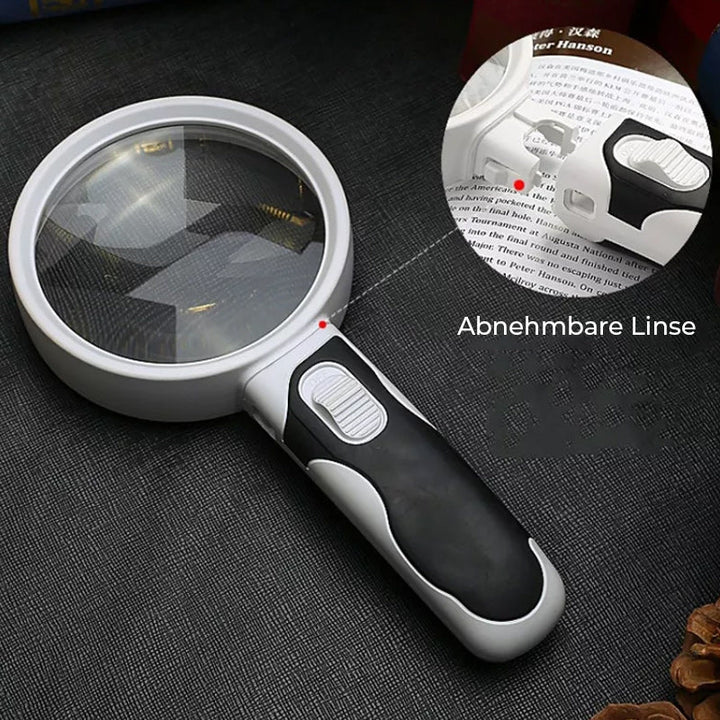 Skanto | 20X Optische Lupe mit LED-Licht