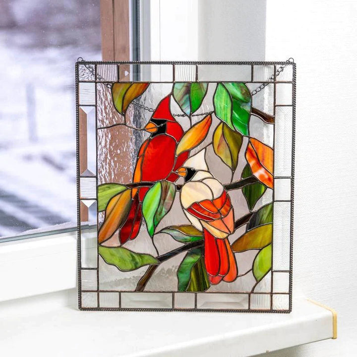 Skanto | Rechteckige Vogel-Fensterdekoration