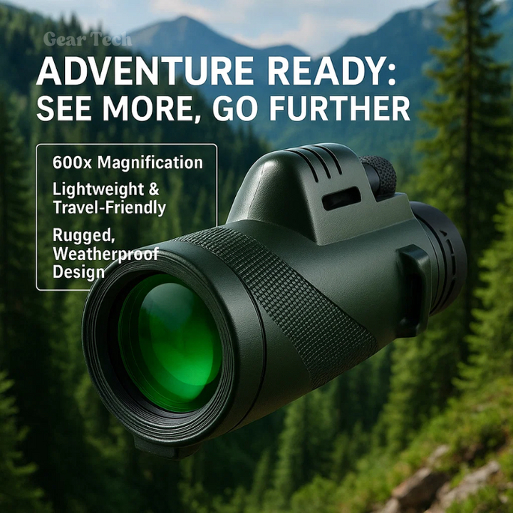 Skanto | Kompaktes 600x Ultra-Zoom Monokular | HD-Linse, leicht & perfekt für Wandern, Vogelbeobachtung und Sportveranstaltungen