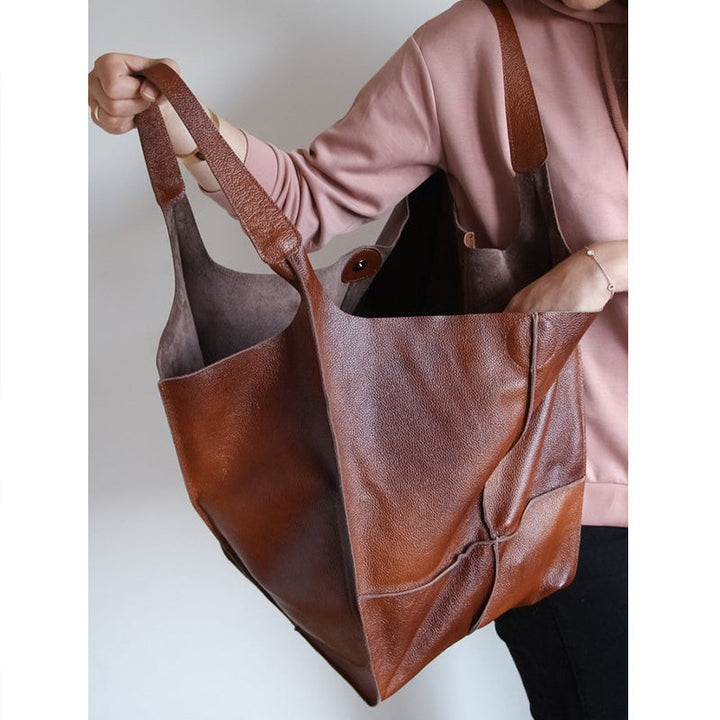 Skanto | Übergroße Wochenend-Ledertasche