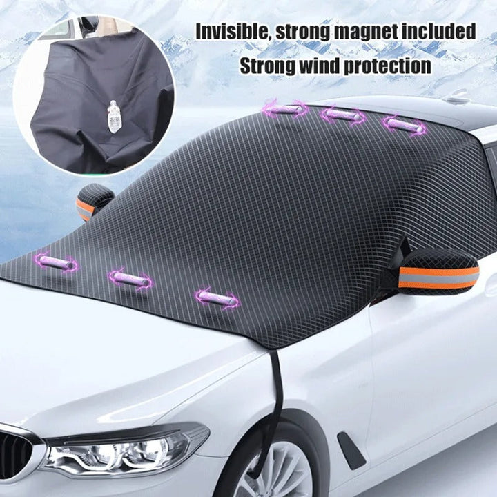 Skanto | Magnetische Auto-Windschutzscheibenabdeckung für Schnee- und Sonnenschutz – Robust und kompakt