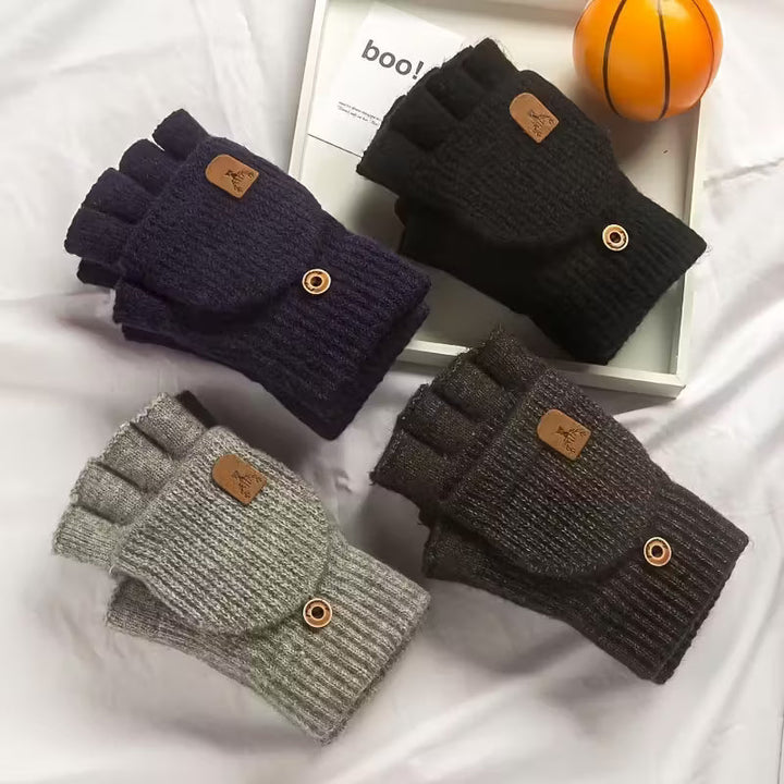 Skanto | Herren WinterPro Fingerlose Handschuhe – Dick, warm und bequem