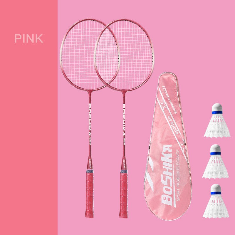 Badmintonschläger für Anfänger Kinder, Eisenlegierungs-Set A