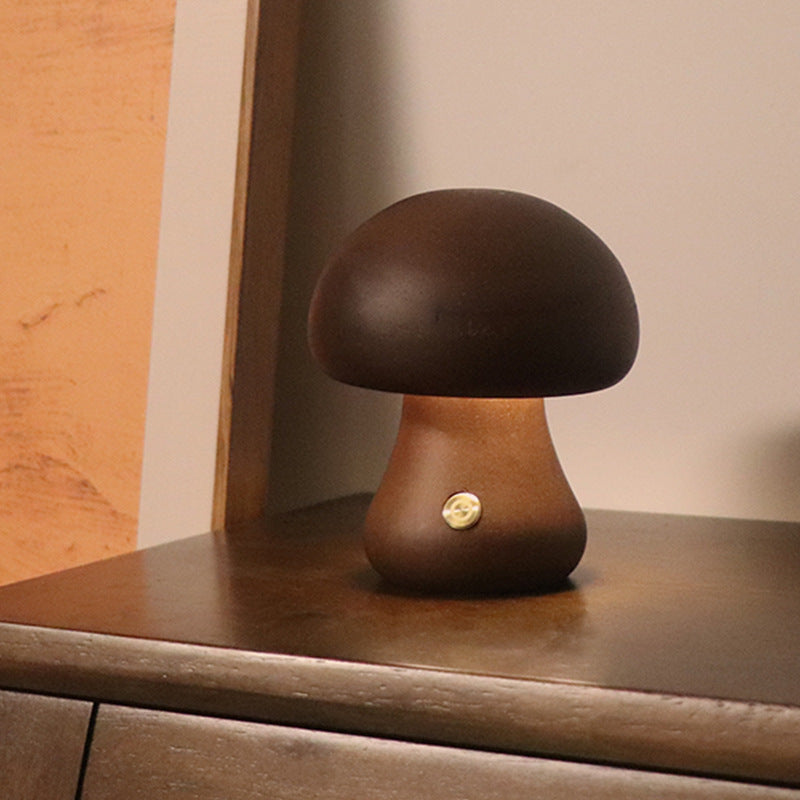 Skanto | Pilz-Tischlampe aus Holz