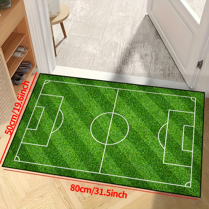 Skanto | SoccerPlay | Rutschfester, waschbarer Teppich für Wohn- & Schlafzimmer