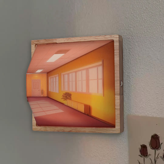 Skanto | 3D Brillenlose Galerie Optische Illusion Wandlampe & Nachtlicht