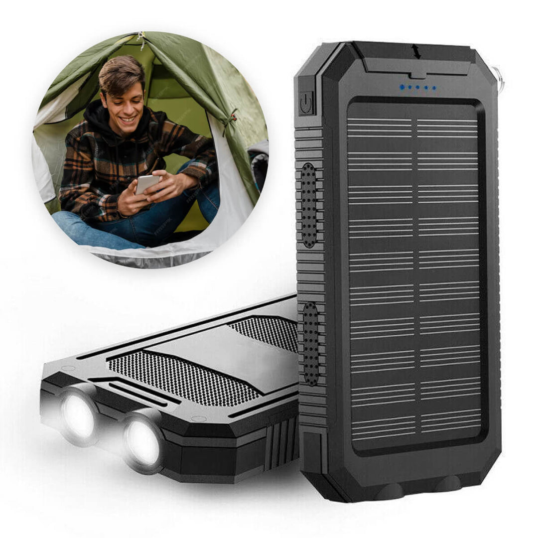 Skanto | Solar Powerbank Wasserdichtes Dual-USB-Ladegerät