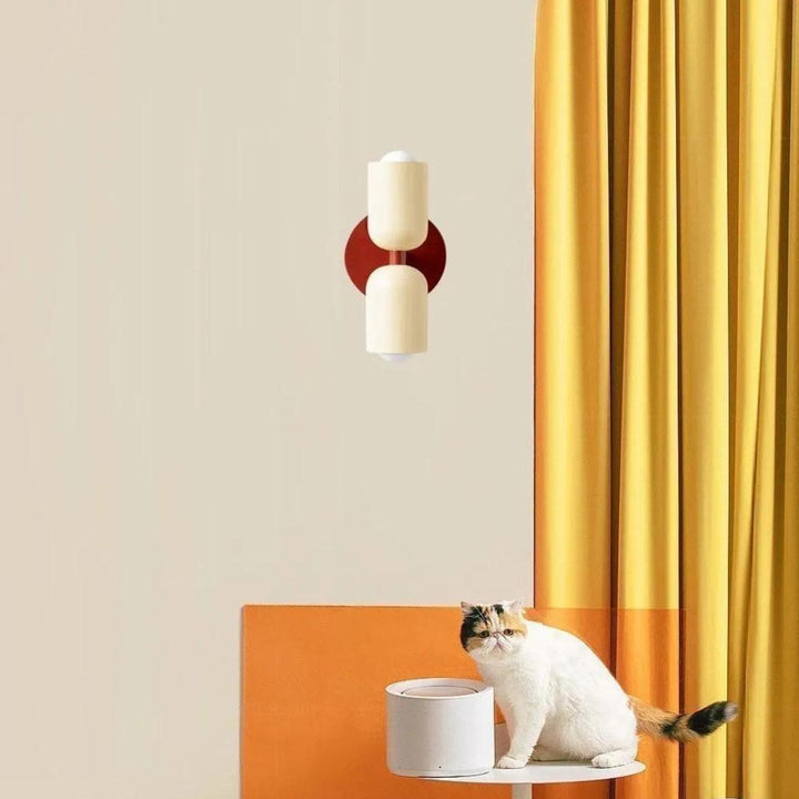 Skanto | Moderne Wandlampe mit doppeltem Glasschirm