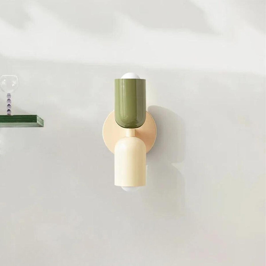 Skanto | Moderne Wandlampe mit doppeltem Glasschirm