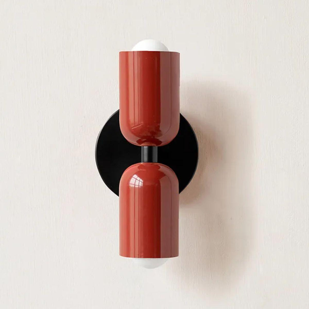 Skanto | Moderne Wandlampe mit doppeltem Glasschirm