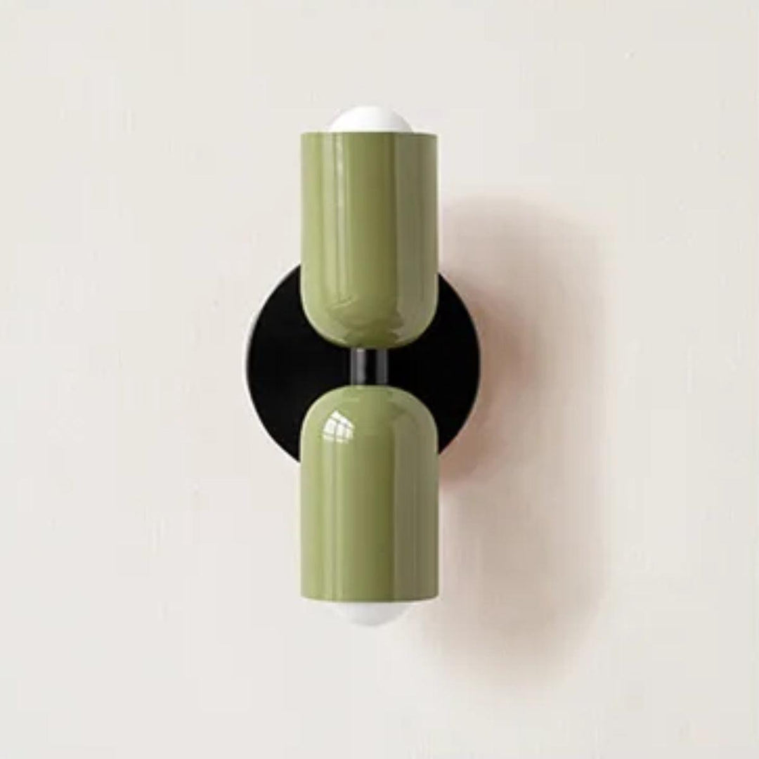 Skanto | Moderne Wandlampe mit doppeltem Glasschirm