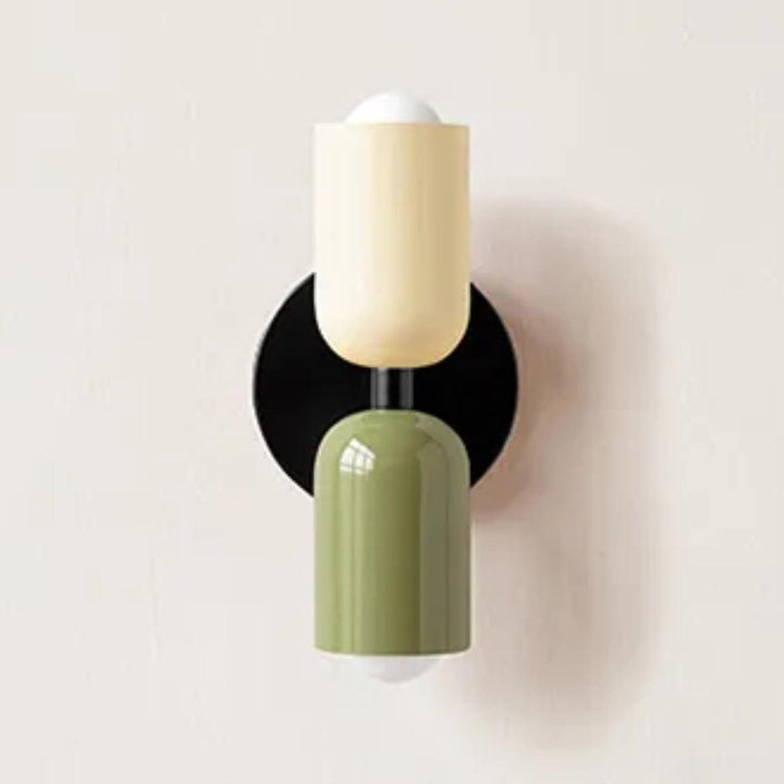 Skanto | Moderne Wandlampe mit doppeltem Glasschirm