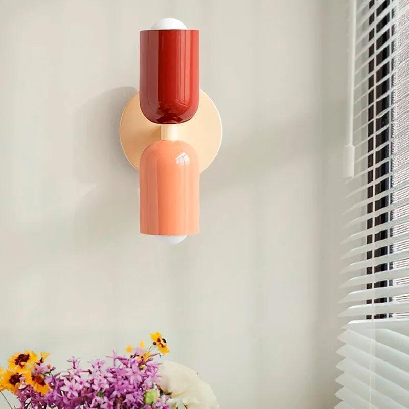 Skanto | Moderne Wandlampe mit doppeltem Glasschirm