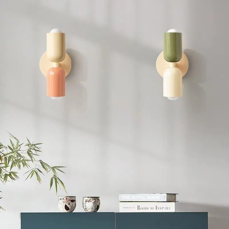 Skanto | Moderne Wandlampe mit doppeltem Glasschirm