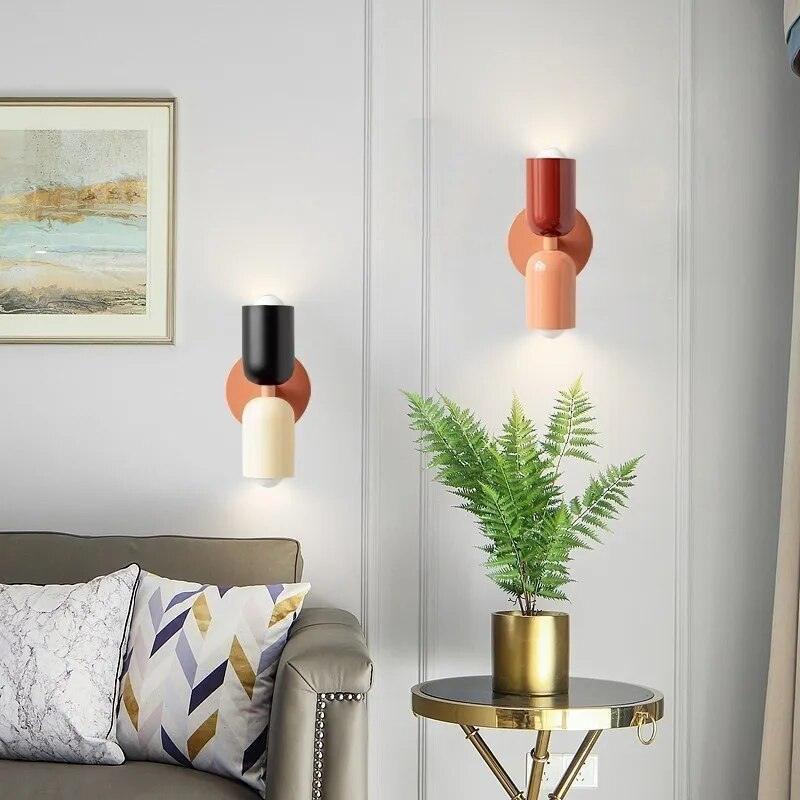 Skanto | Moderne Wandlampe mit doppeltem Glasschirm