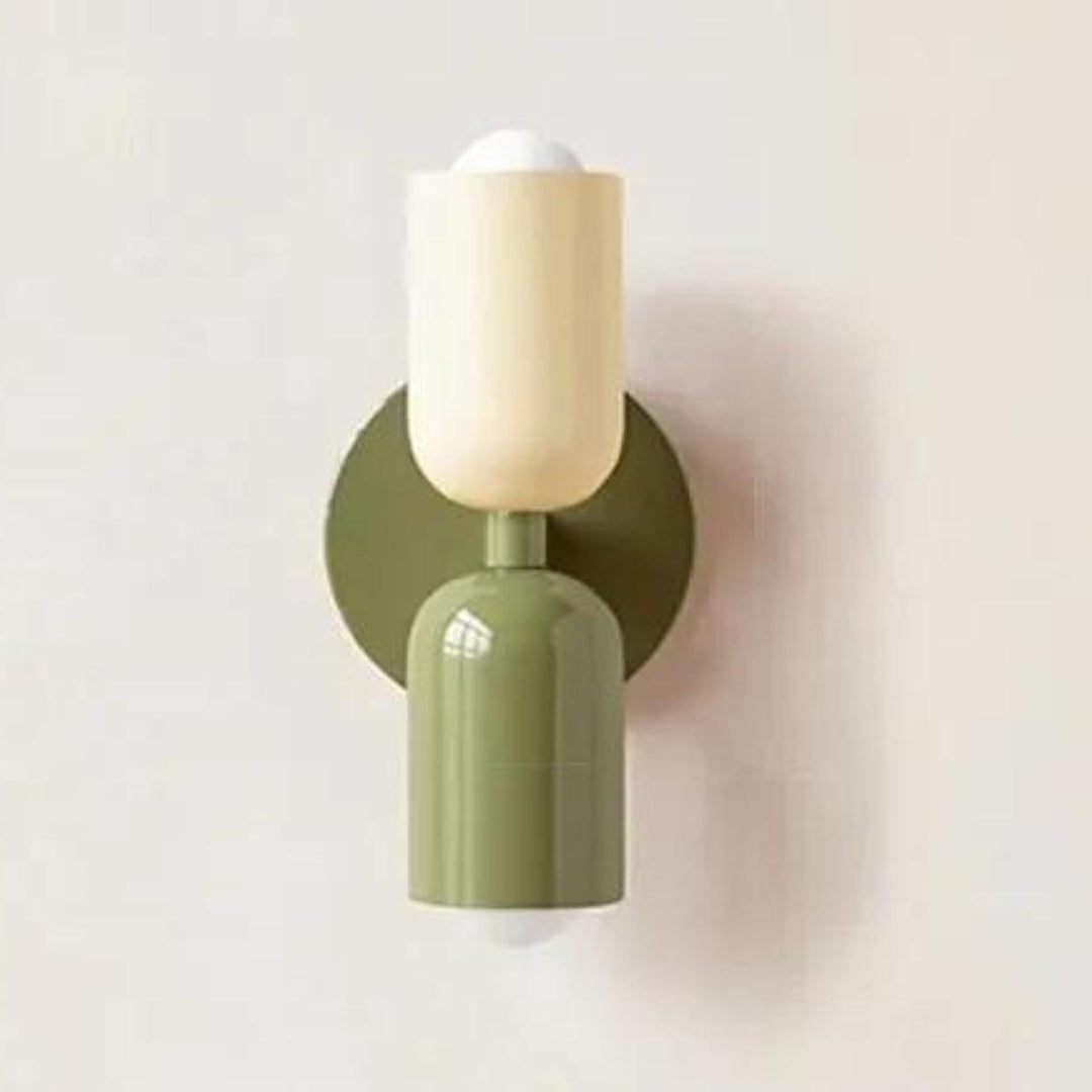 Skanto | Moderne Wandlampe mit doppeltem Glasschirm