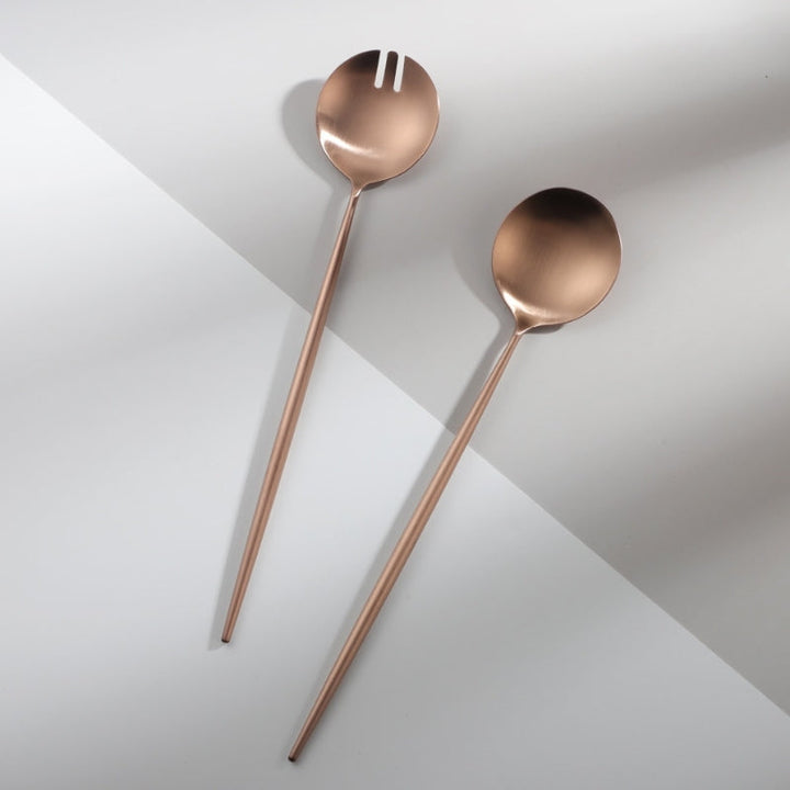 Skanto | Salatbesteck-Set in Roségold