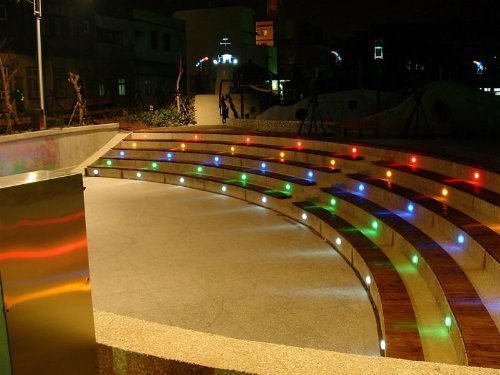 Skanto | Fvtled 10er-Pack RGB LED-Außen-Deckleuchten, IP67 wasserdicht, Niedervolt für Garten & Terrasse