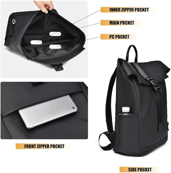 Skanto | Wasserdichter Reise- & Pendlerrucksack – USB, leicht & geräumig