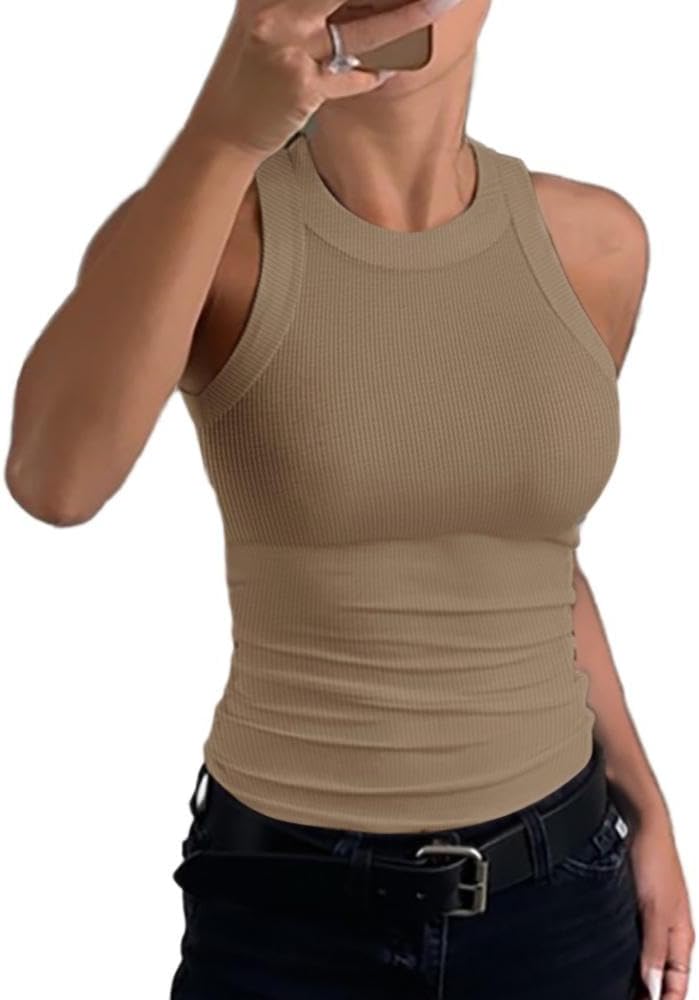 Skanto | Geripptes Racerback-Tanktop für Damen