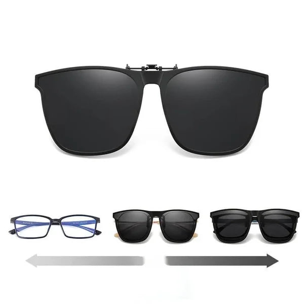 Skanto | OogZeker Clip-on Sonnenbrille – Leichte polarisierte UV400 Clips für Brillenträger
