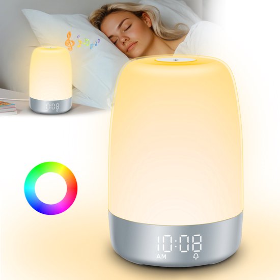 Skanto | Aurora Wake-Up Light | Sonnenaufgang & Sonnenuntergang | USB-C wiederaufladbar