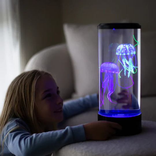 Skanto | LED Quallen Lavalampe & Aquarium für Kinder & Erwachsene – Geburtstagsgeschenke für Kinder, Perfektes Geschenk für Aquarienliebhaber