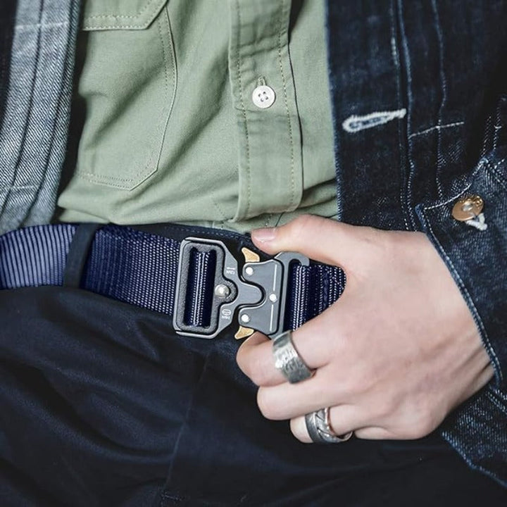 Skanto | Taktischer Nylon-Gürtel mit Schnellverschluss-Aluminium-Schnalle