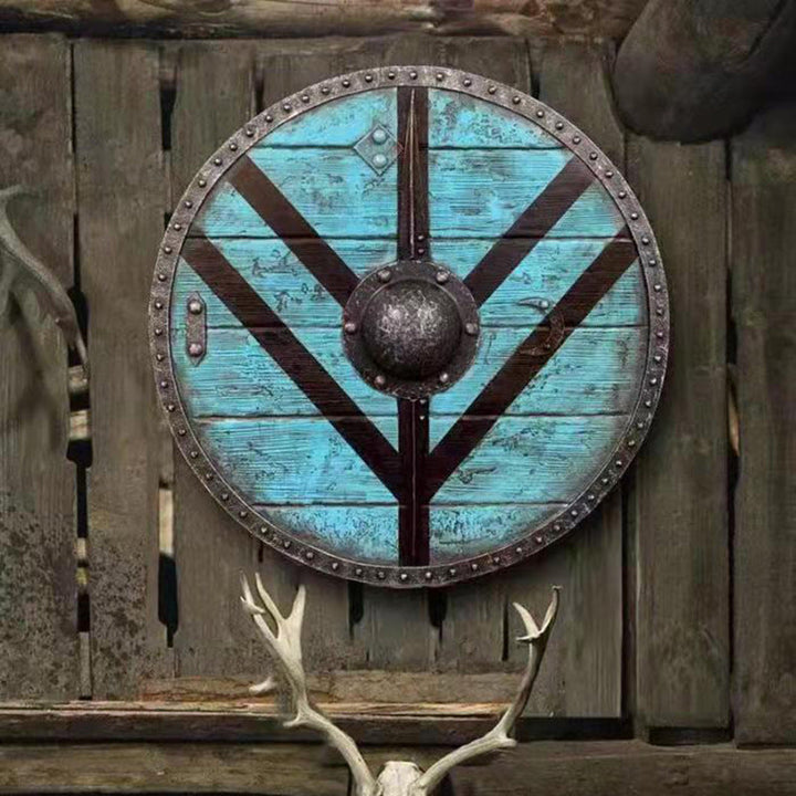 Skanto | Eivor Valhalla Raben-Kampfschaden Wikinger Holzschild 30CM