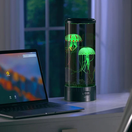 Skanto | LED Quallen Lavalampe & Aquarium für Kinder & Erwachsene – Geburtstagsgeschenke für Kinder, Perfektes Geschenk für Aquarienliebhaber