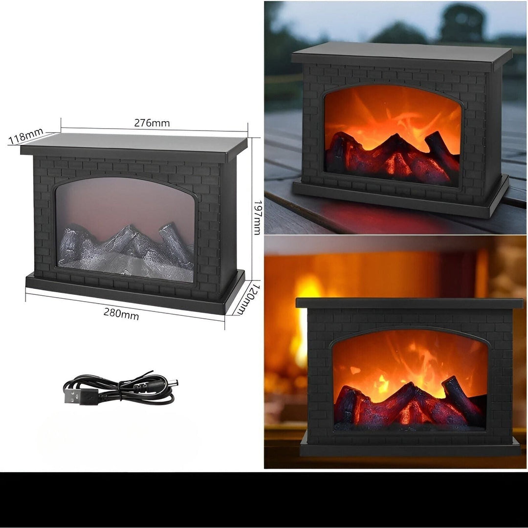 Skanto | RadiantFlame LED-Laterne – Realistische Flammen-Tischlampe für gemütliche Atmosphäre