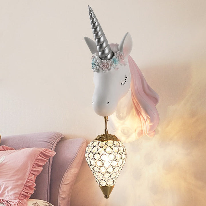 Skanto | Magische Einhorn-Wandlampe für Kinder – Verspieltes & warmes Licht