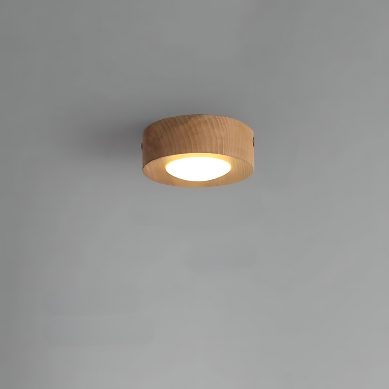Skanto | | Deckenlampe aus Walnussholz mit LED-Spots