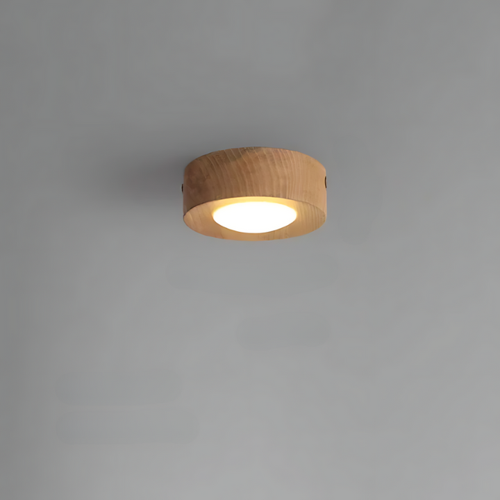 Skanto | | Deckenlampe aus Walnussholz mit LED-Spots