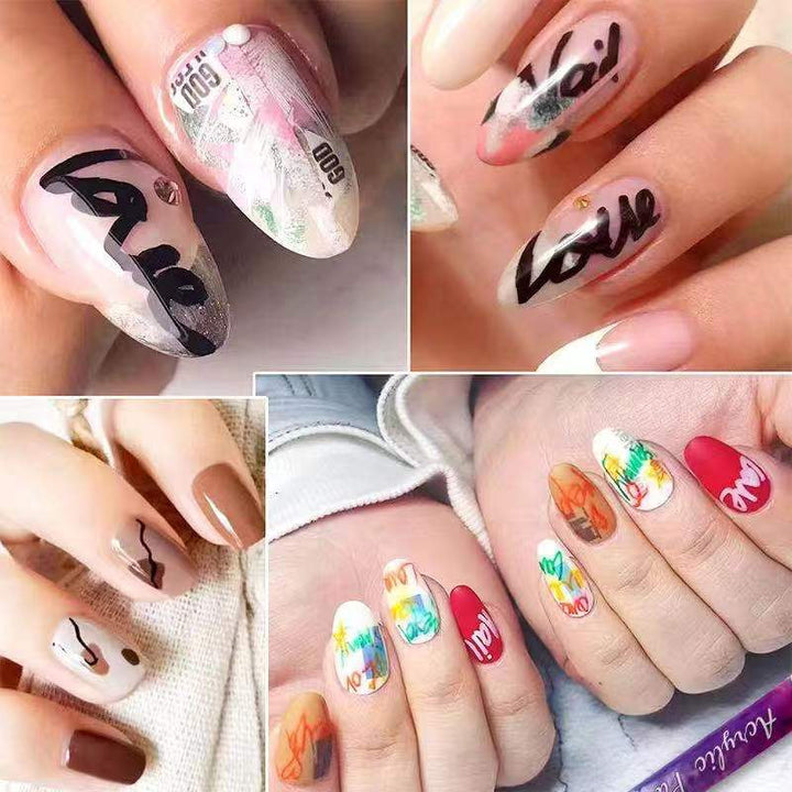 Skanto | 12-farbiger ultradünner gebogener Nagelstift