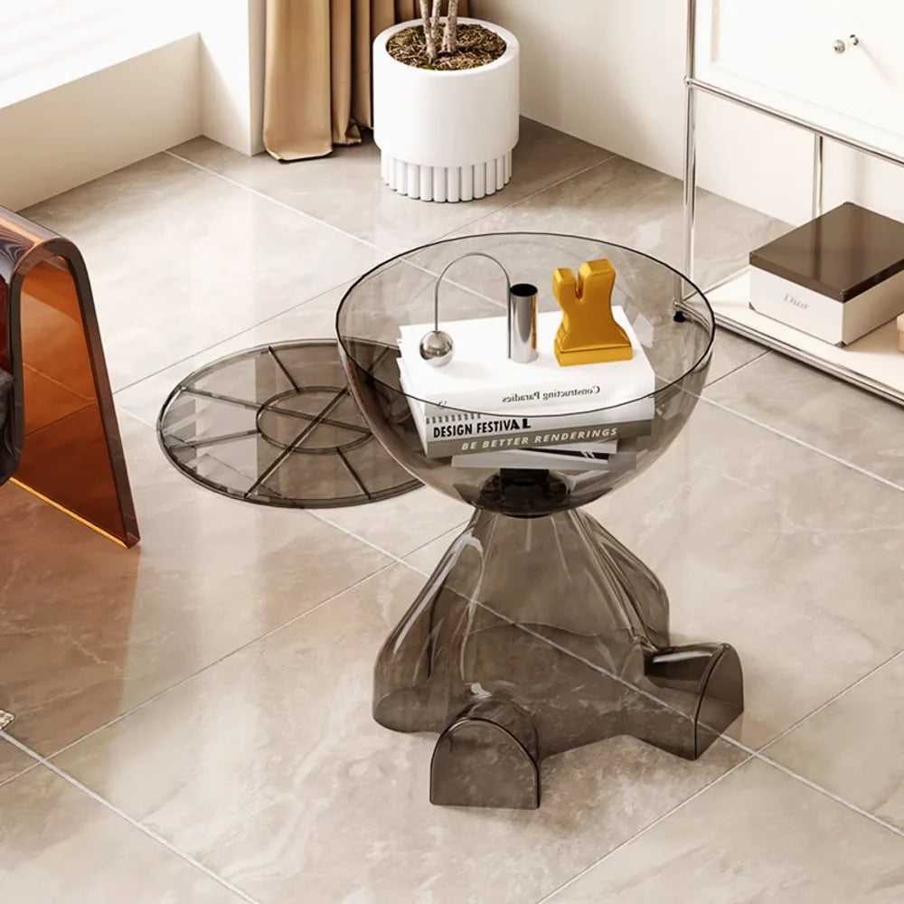 Skanto | Europäischer Acryl Transparenter platzsparender Couchtisch