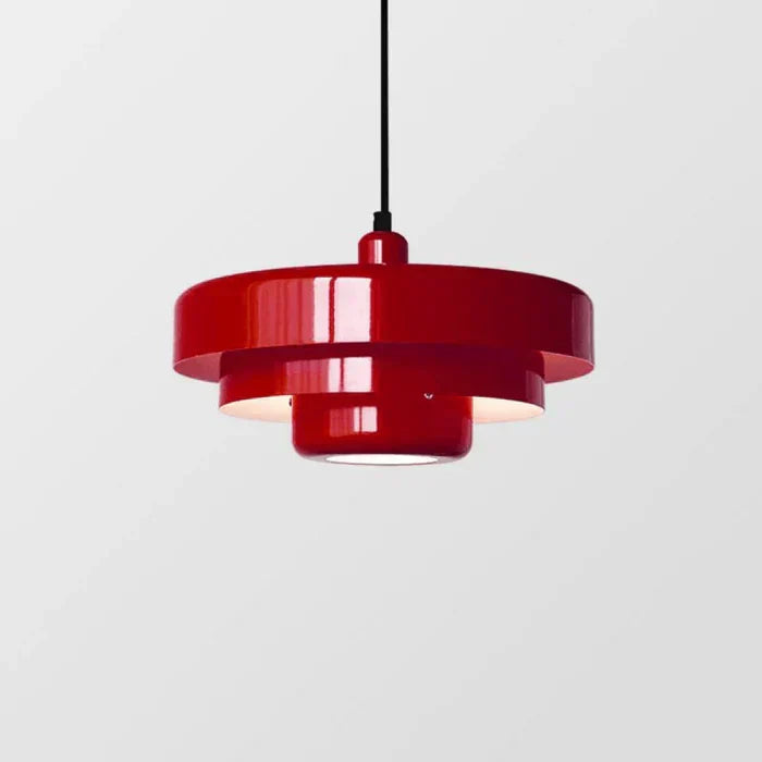 Vintage LED-Pendelleuchte | Mehrschichtiges Metall im nordischen Design | Mehrere Farben