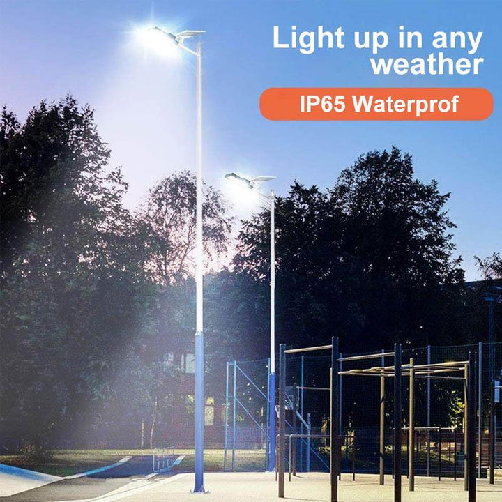 Skanto | 200W Solar-LED-Außenlampe mit Fernbedienung, Bewegungs- und Dämmerungssensor