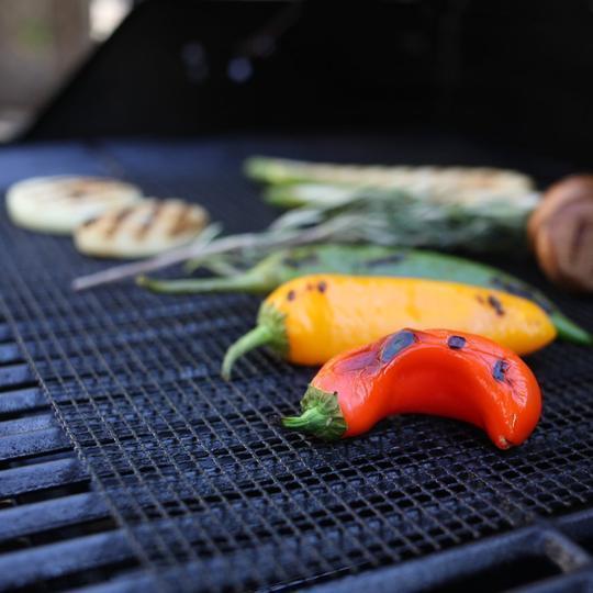 Skanto | Antihaft-BBQ-Grillmatte aus Teflon für wiederverwendbare Reinigung
